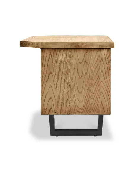 Isaac Corner TV Unit - Oak | Murphy Furniture