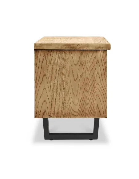 Isaac 1300mm Large TV Unit - Oak | Murphy Furniture