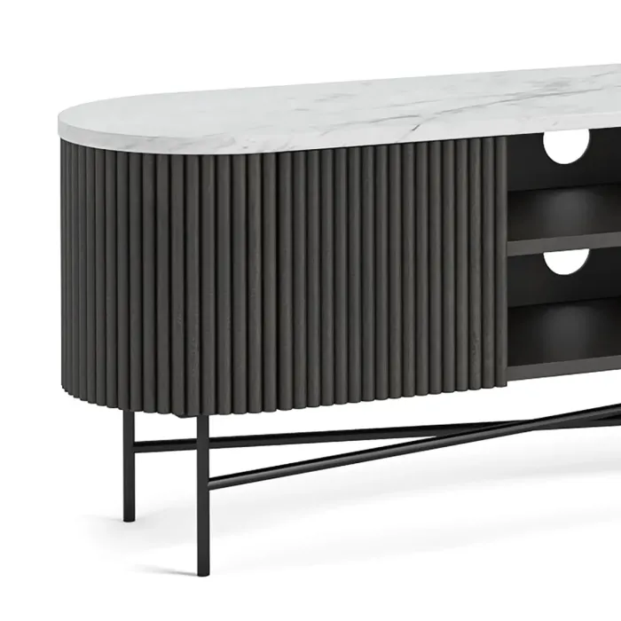 Lantine Large Media Stand - Mango Charco | Murphy Furniture