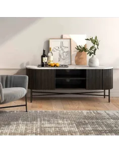 Lantine Large Media Stand - Mango Charco | Murphy Furniture
