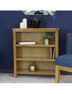 Kilmore Oak Low Bookcase - Oak | Murphy Furniture