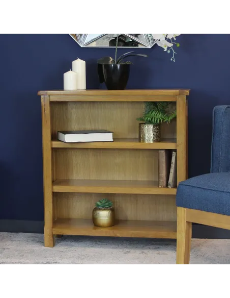 Kilmore Oak Low Bookcase - Oak | Murphy Furniture