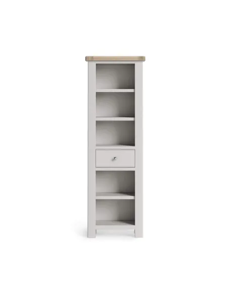 Marbury Slim Bookcase - Light Grey | Murphy Furniture