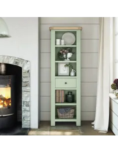 Marbury Slim Bookcase - Sage | Murphy Furniture