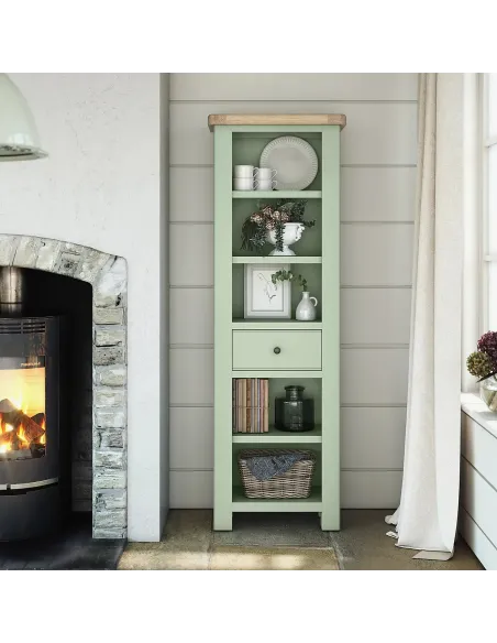 Marbury Slim Bookcase - Sage | Murphy Furniture