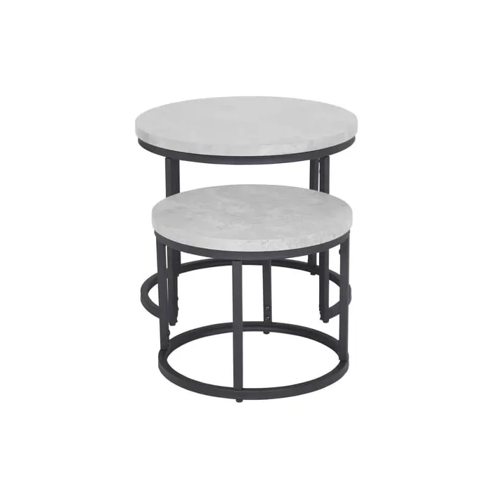 Munich Round Nest of Tables - Marble | Murphy Furniture