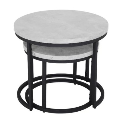 Munich Round Nest of Tables - Marble | Murphy Furniture