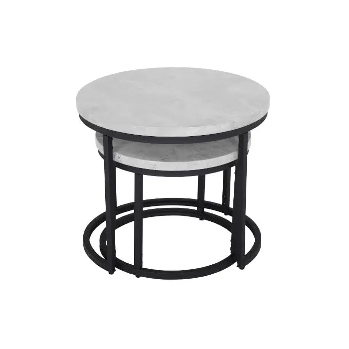 Munich Round Nest of Tables - Marble | Murphy Furniture