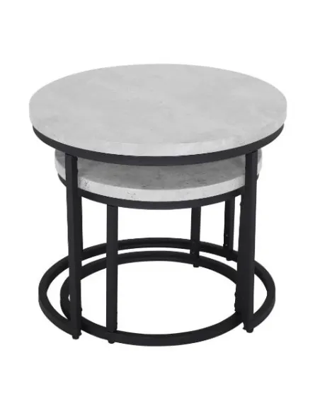 Munich Round Nest of Tables - Marble | Murphy Furniture
