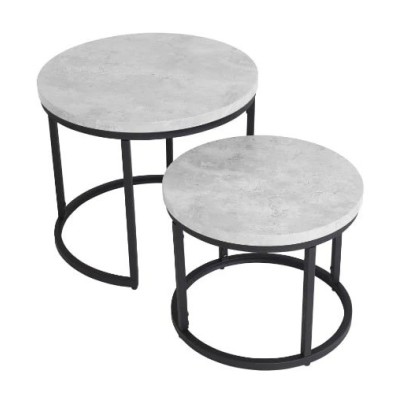 Munich Round Nest of Tables - Marble | Murphy Furniture