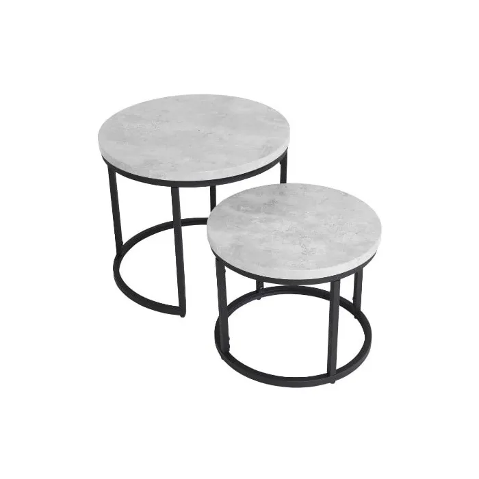 Munich Round Nest of Tables - Marble | Murphy Furniture
