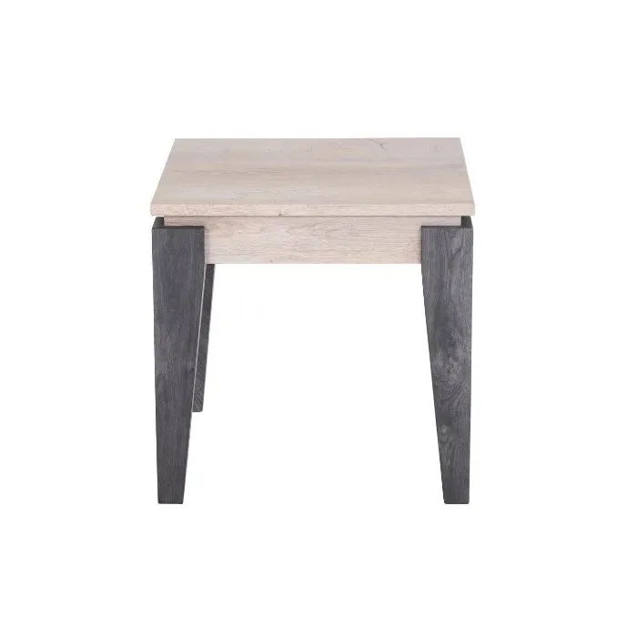 Milan Lamp Table - Grey/Light Oak | Murphy Furniture