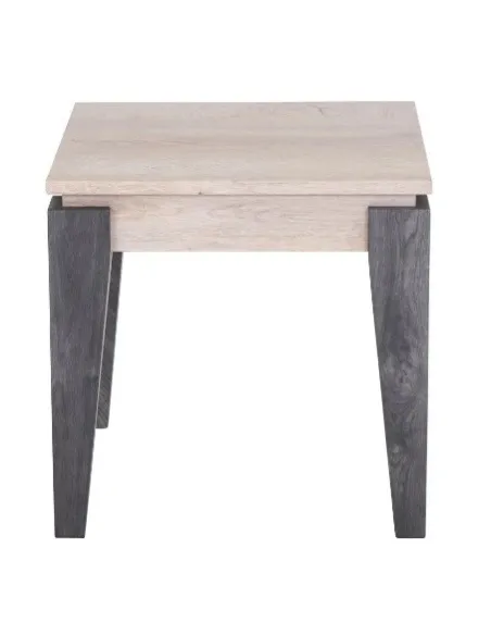 Milan Lamp Table - Grey/Light Oak | Murphy Furniture