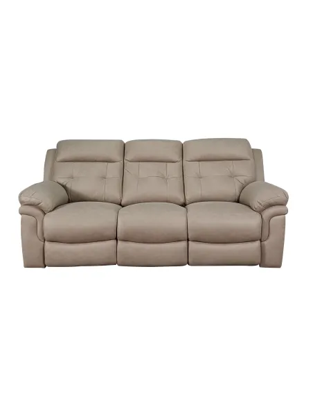 Hudson 2 Seater Recliner Sofa - Stone | Murphy Furniture