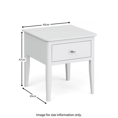 Ferndale Lamp Table - White | Murphy Furniture
