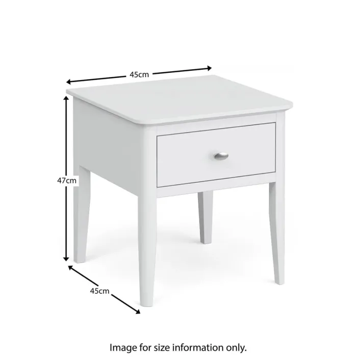 Ferndale Lamp Table - White | Murphy Furniture