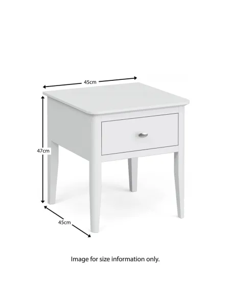 Ferndale Lamp Table - White | Murphy Furniture