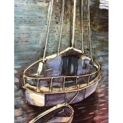 3D Metal and Wood Wall Picture FAM-2520 | Murphy Furniture