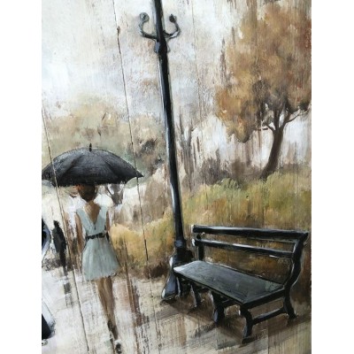 3D Metal and Wood Wall Picture FAM-1375 | Murphy Furniture