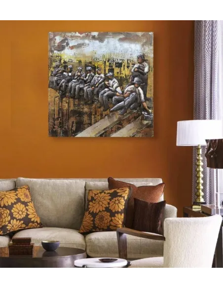 3D Metal and Wood Wall Picture FAM-0637 | Murphy Furniture
