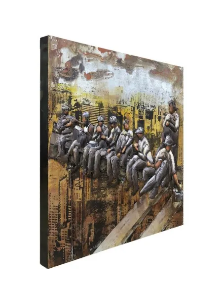 3D Metal and Wood Wall Picture FAM-0637 | Murphy Furniture