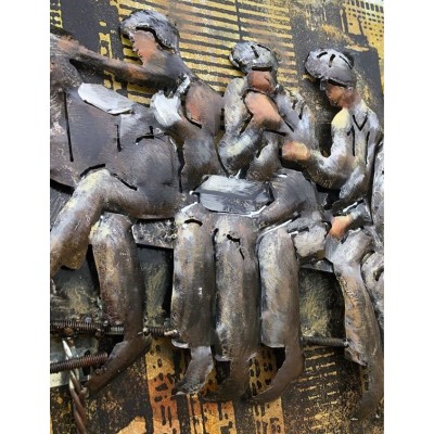 3D Metal and Wood Wall Picture FAM-0637 | Murphy Furniture