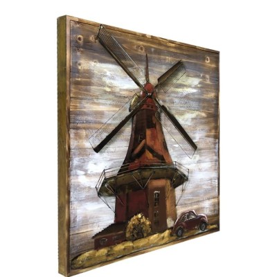 3D Metal and Wood Wall Décor L17B66- 80X | Murphy Furniture