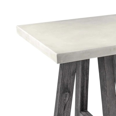 Aurelius Lamp Table - White Concrete/Aca | Murphy Furniture