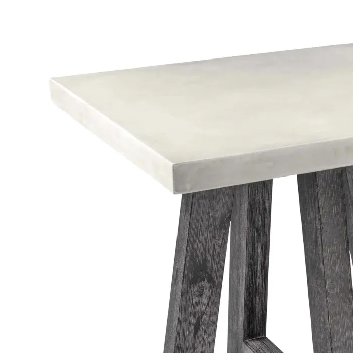 Aurelius Lamp Table - White Concrete/Aca | Murphy Furniture