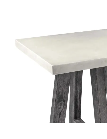 Aurelius Lamp Table - White Concrete/Aca | Murphy Furniture