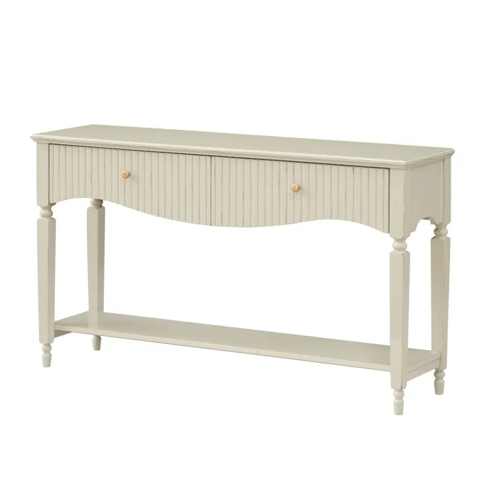 Ritz Large Console Table - Cream | Murphy Furniture