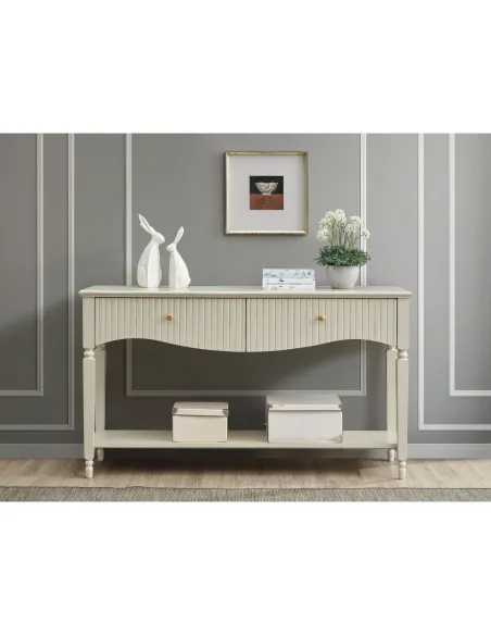 Ritz Large Console Table - Cream | Murphy Furniture