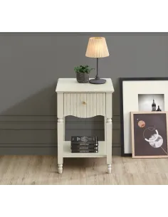 Ritz Lamp Table - Cream | Murphy Furniture