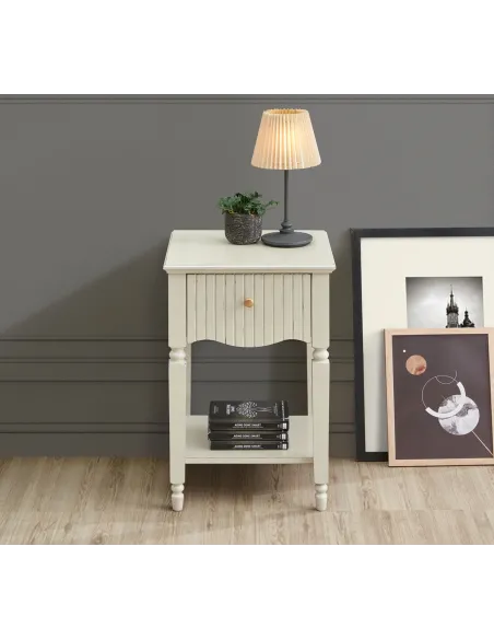 Ritz Lamp Table - Cream | Murphy Furniture