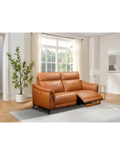 Porto 3 Seater Sofa - Light Brown | Murphy Furniture