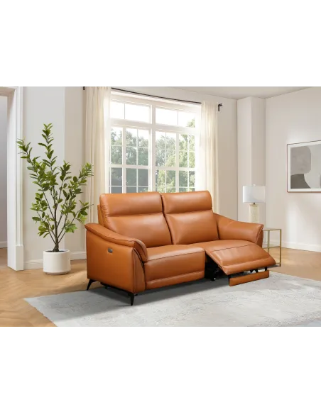 Porto 3 Seater Sofa - Light Brown | Murphy Furniture