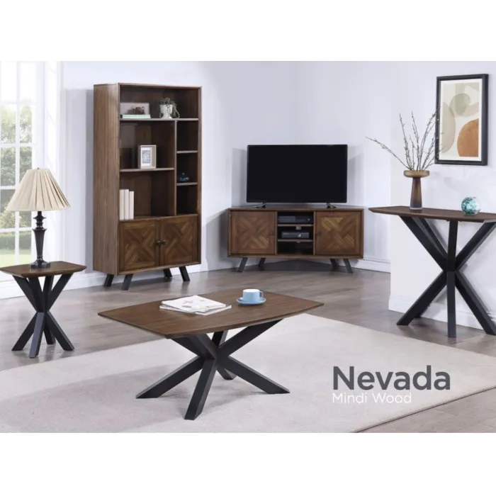 Nevada Square Lamp Table with Parquet To | Murphy Furniture