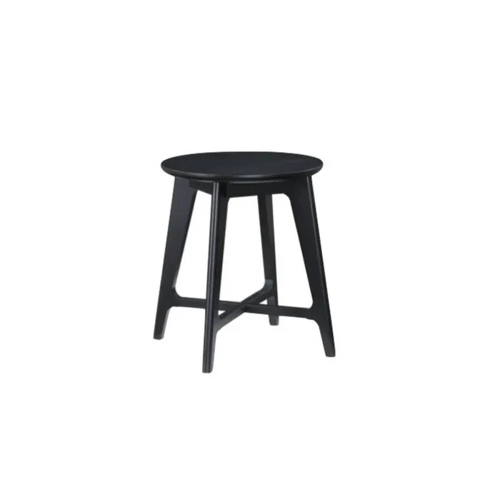 Carrington Round Lamp Table - Black | Murphy Furniture