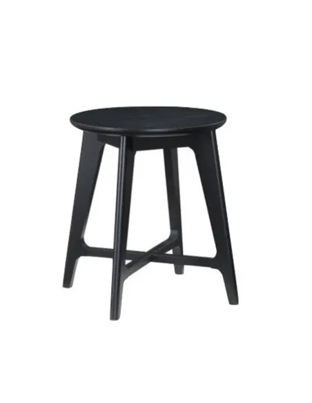 Carrington Round Lamp Table - Black | Murphy Furniture