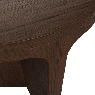 Haiden Round Side Table - Dark Oak | Murphy Furniture