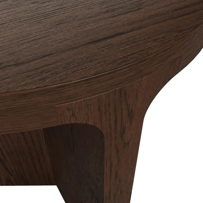 Haiden Round Side Table - Dark Oak | Murphy Furniture