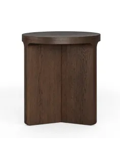 Haiden Round Side Table - Dark Oak | Murphy Furniture 2