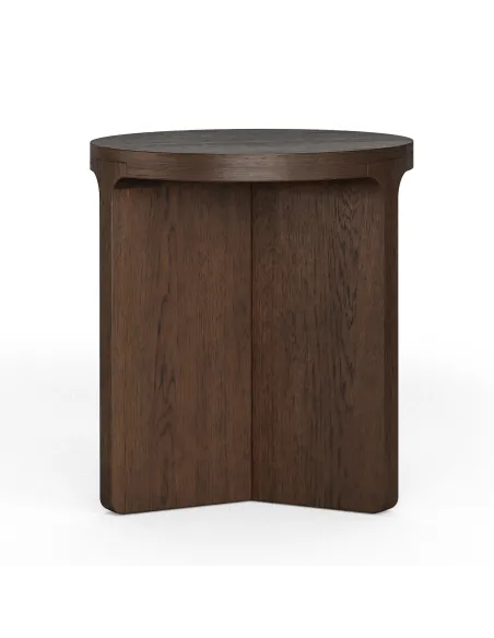 Haiden Round Side Table - Dark Oak | Murphy Furniture
