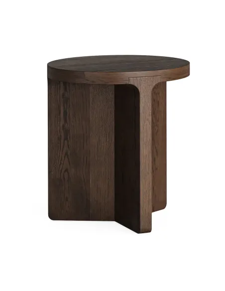 Haiden Round Side Table - Dark Oak | Murphy Furniture