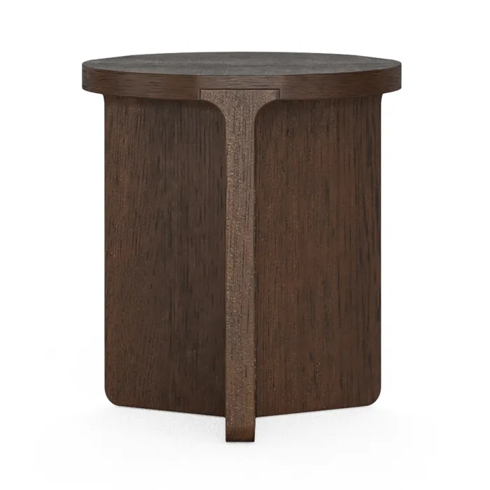 Haiden Round Side Table - Dark Oak | Murphy Furniture