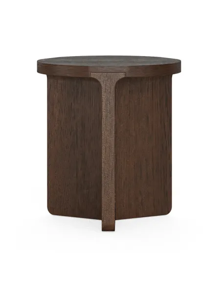 Haiden Round Side Table - Dark Oak | Murphy Furniture