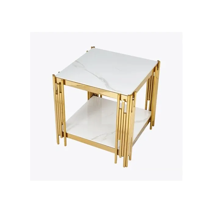Belini End Table - Sintered Stone and Go | Murphy Furniture