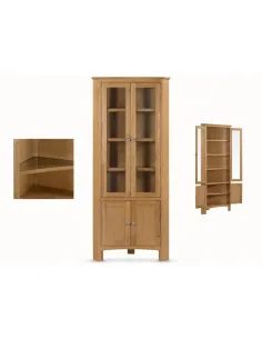 Kilkenny Corner Display Unit - Oak | Murphy Furniture