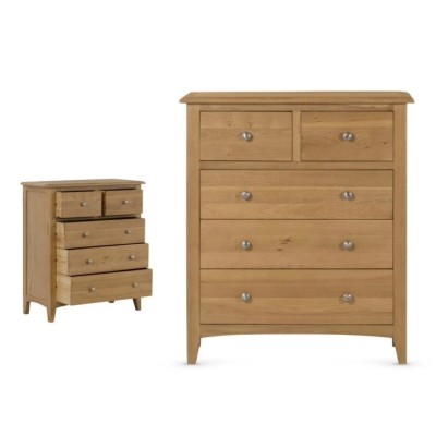Kilkenny 2+3 Chest - Oak | Murphy Furniture