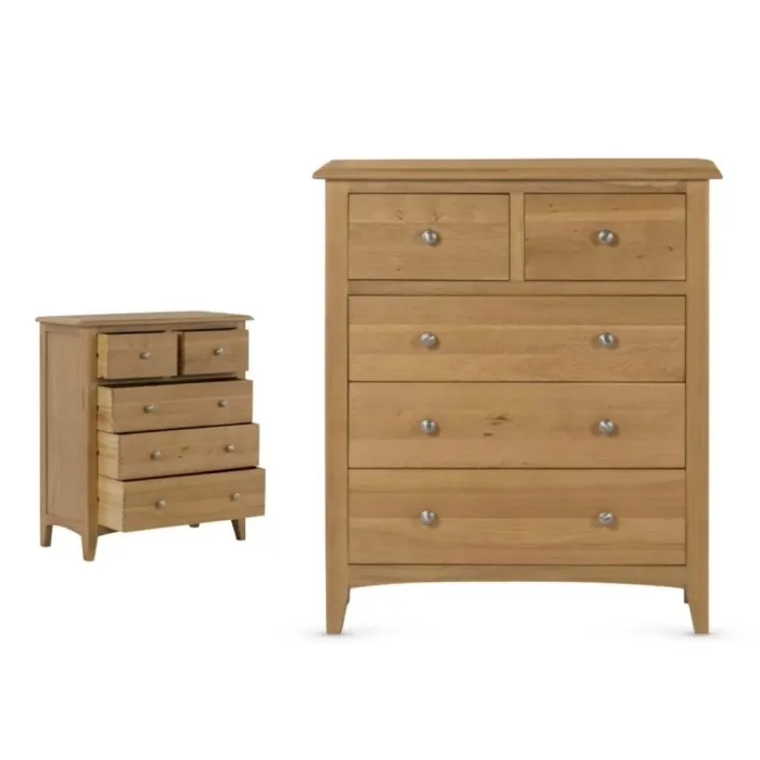 Kilkenny 2+3 Chest - Oak | Murphy Furniture